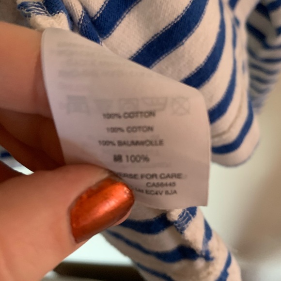 J. Crew Blue and White Striped Turtleneck - Picture 5 of 5
